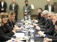 9 October 2018 Gojkovic with the Speaker of Iran’s Islamic Consultative Assembly